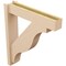 Ekena Millwork 6-in W x 28-in D x 32-in H Funston Block Rough Cedar Woodgrain TimberThane Outlooker, Primed Tan OUTUR060X28X32FST44RCPR - alternate 3